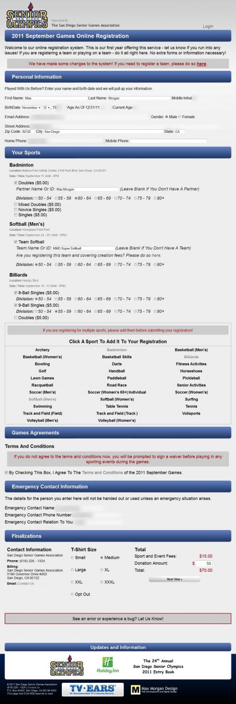 Individual Signup Step 1