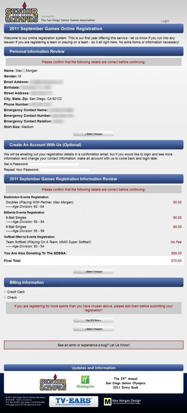 Individual Signup Step 1